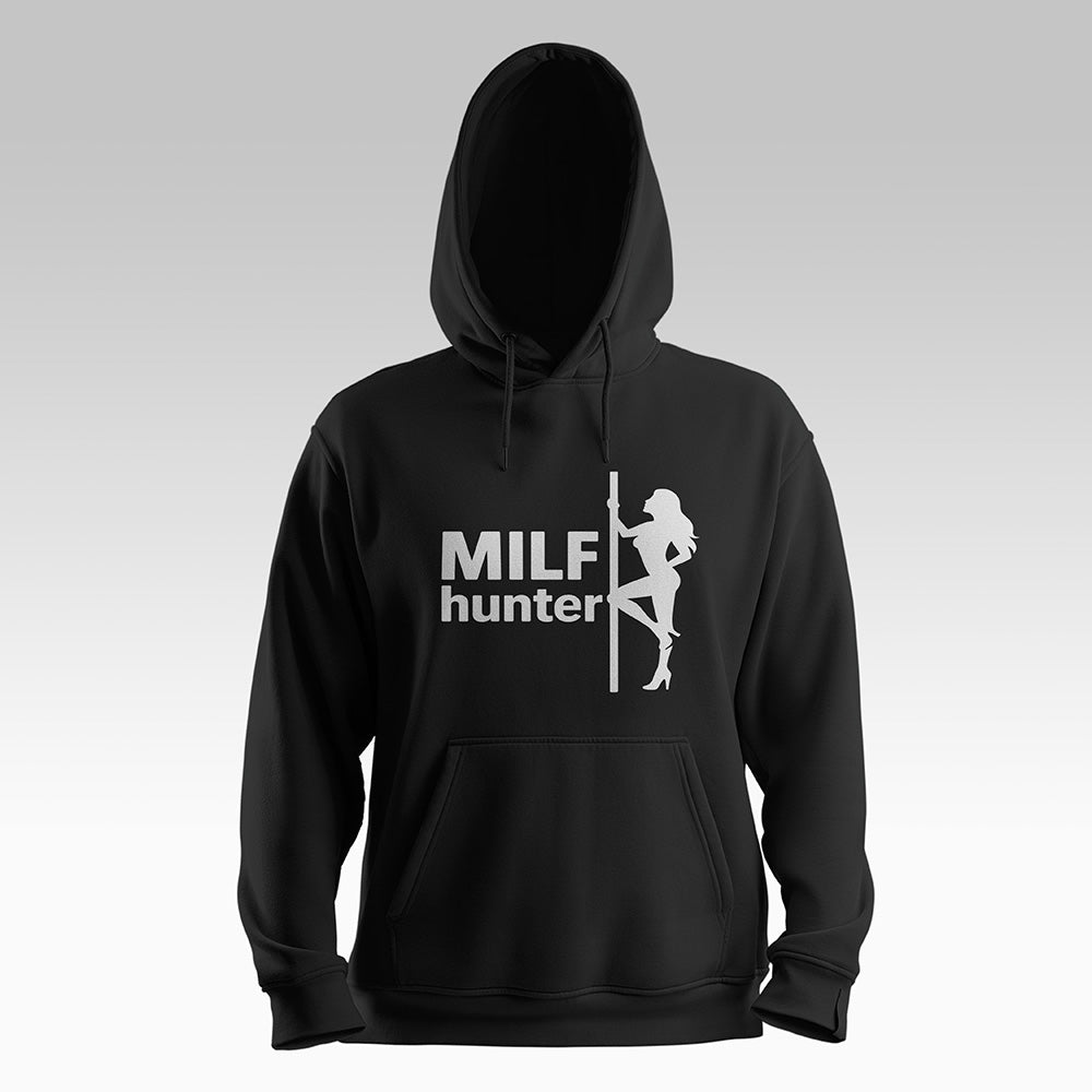 Milf Hunter Hoodie Schwarz
