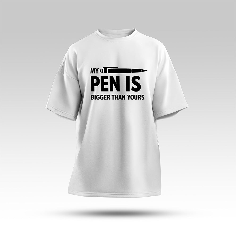 Pen Oversize Shirt Weiß