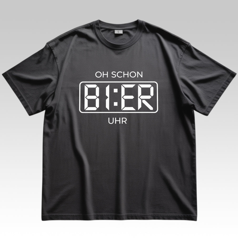 BIER UHR - Oversize T-Shirt