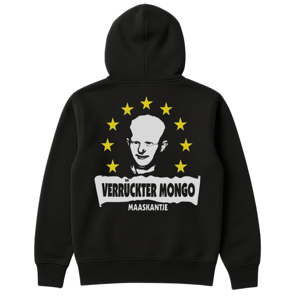 Verrueckter Mongo Hoodie Schwarz