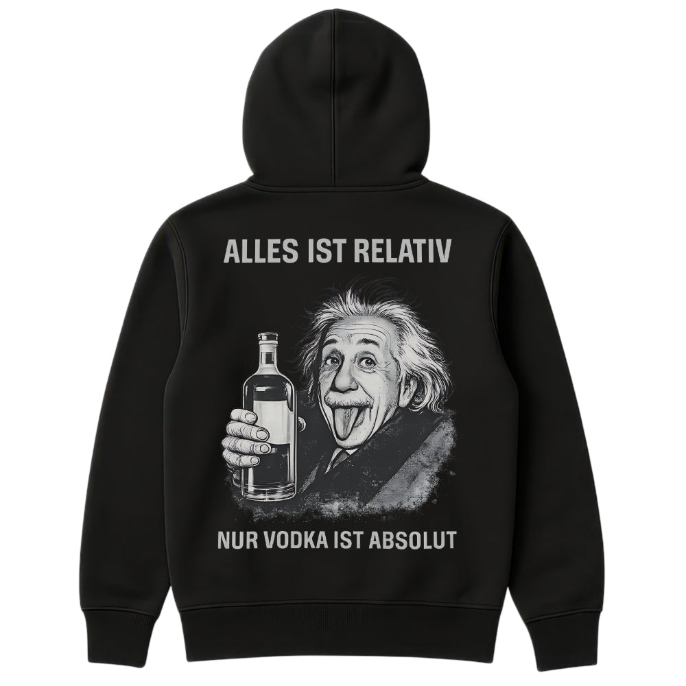 Vodka ist absolut Hoodie Schwarz