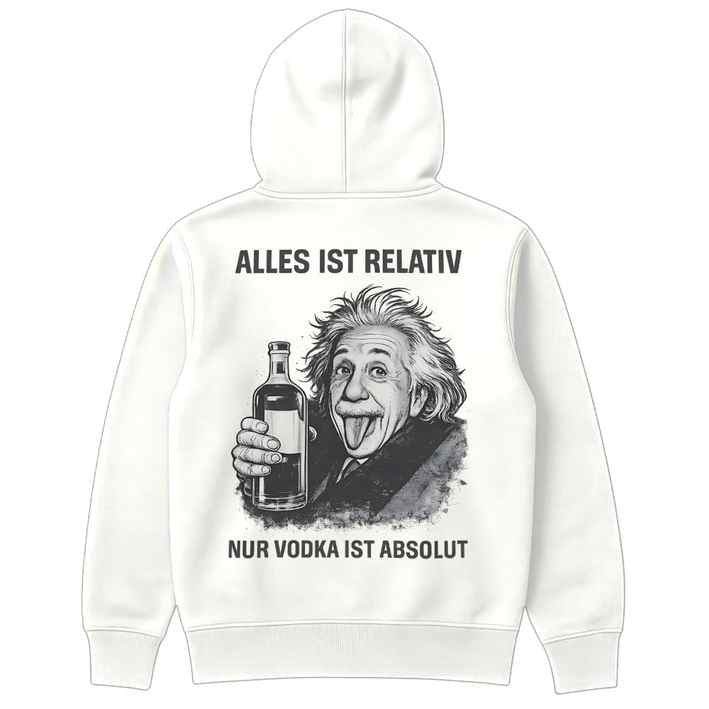 Vodka ist absolut Hoodie Weiß