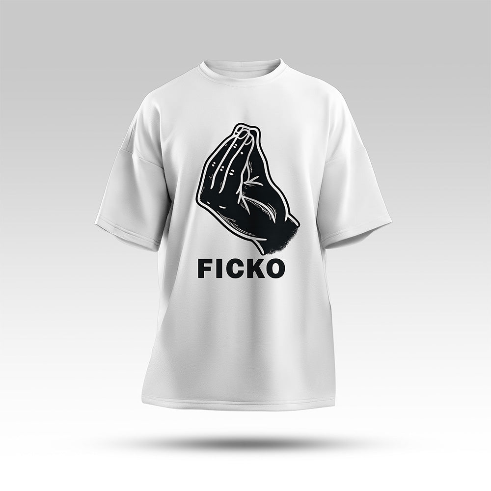 Ficko Oversize Shirt Weiß