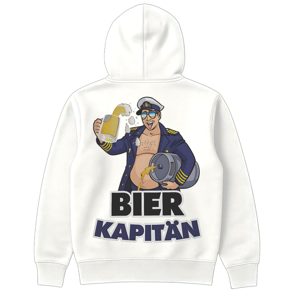 Bierkapitän Hoodie Weiß