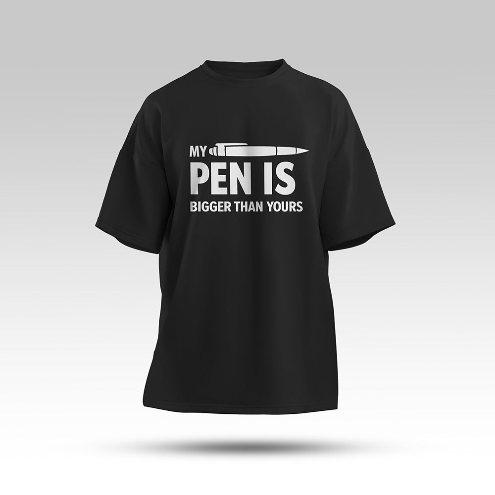 Pen Oversize T-Shirt (Backprint)