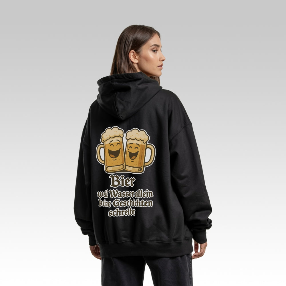 GESCHICHTE - Oversize Zipper Hoodie
