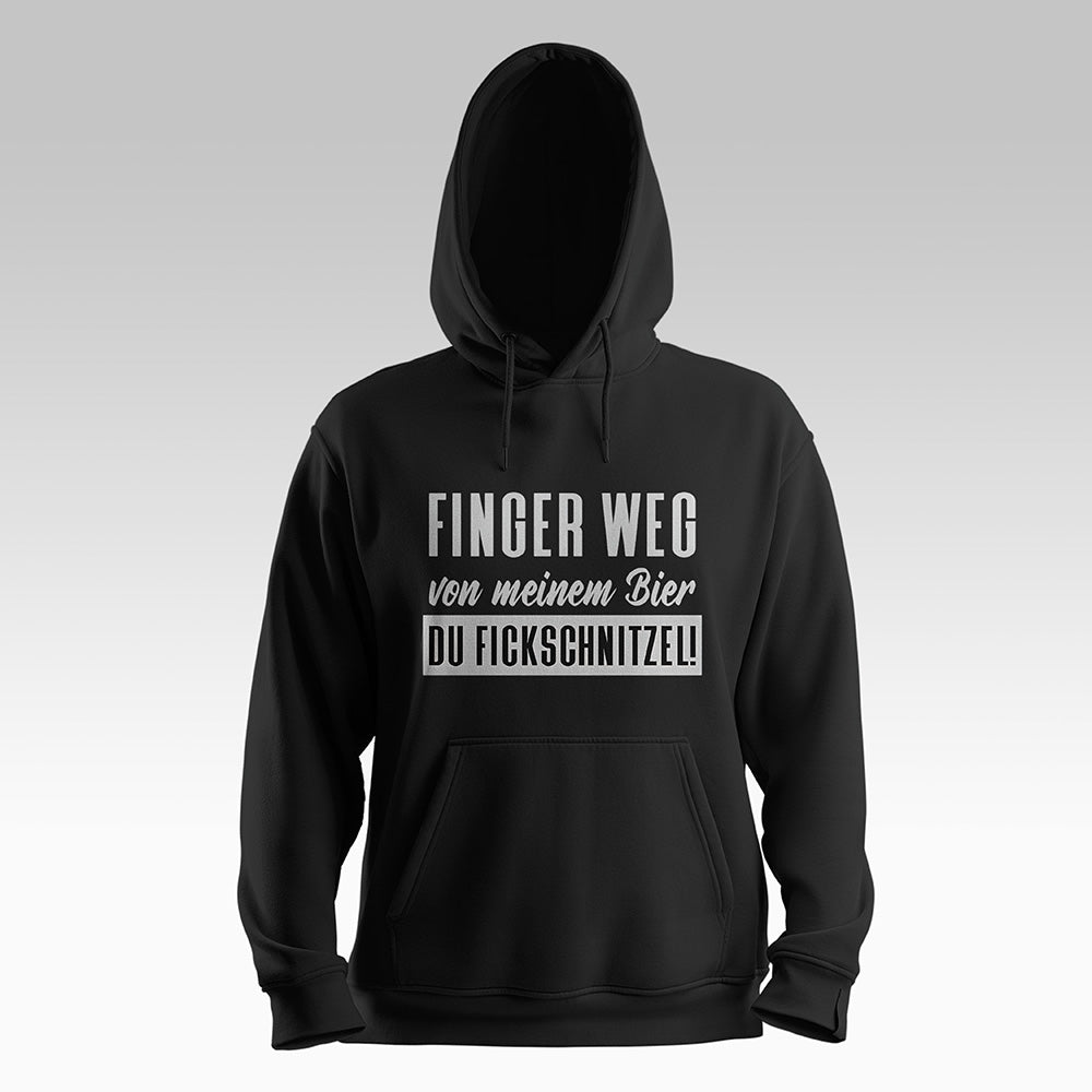 Finger weg Hoodie Schwarz