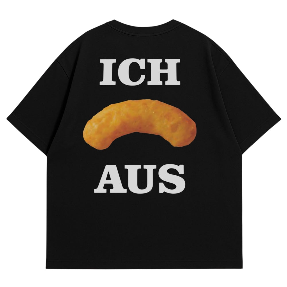 Flipp aus Oversize Shirt Schwarz