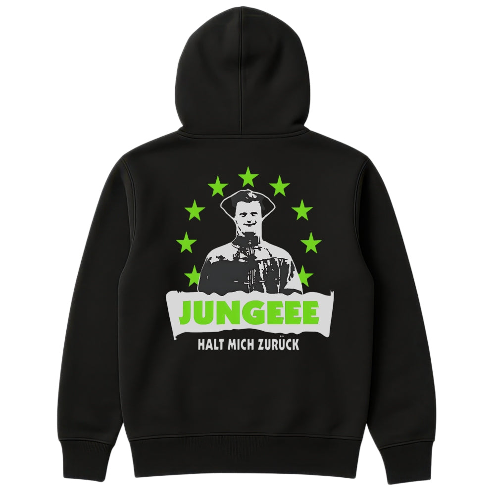 Halt mich zurueck Hoodie Schwarz