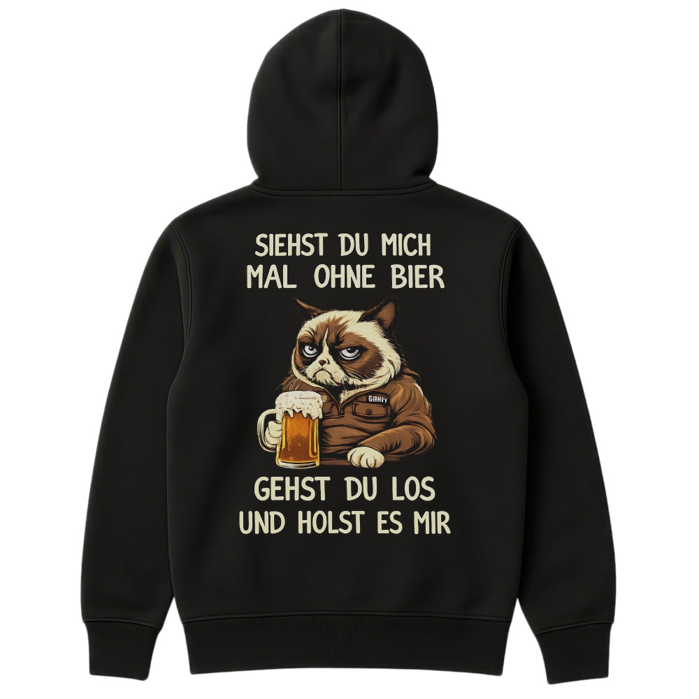 Hol mir Bier Hoodie Schwarz
