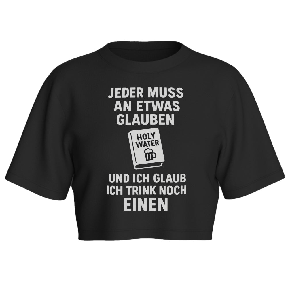 HOLY WATER - Oversize Crop-Top