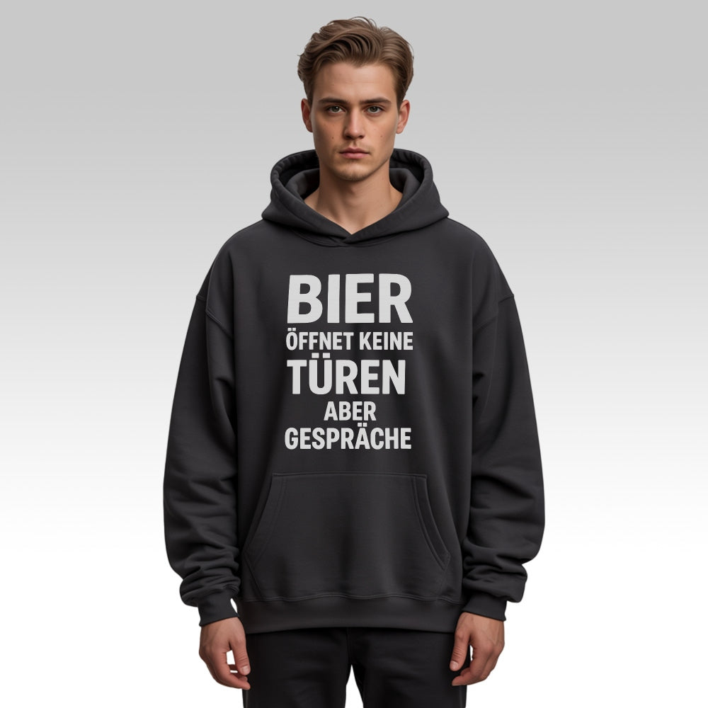 BIER ERÖFFNET GESPRÄCHE - Oversize Hoodie