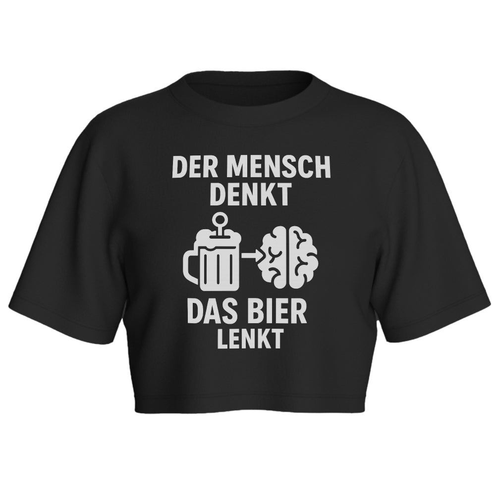 BIER LENKT - Oversize Crop-Top