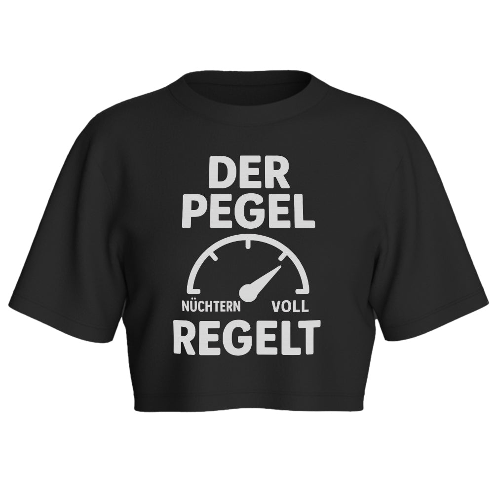 DER PEGEL REGELT - Oversize Crop-Top
