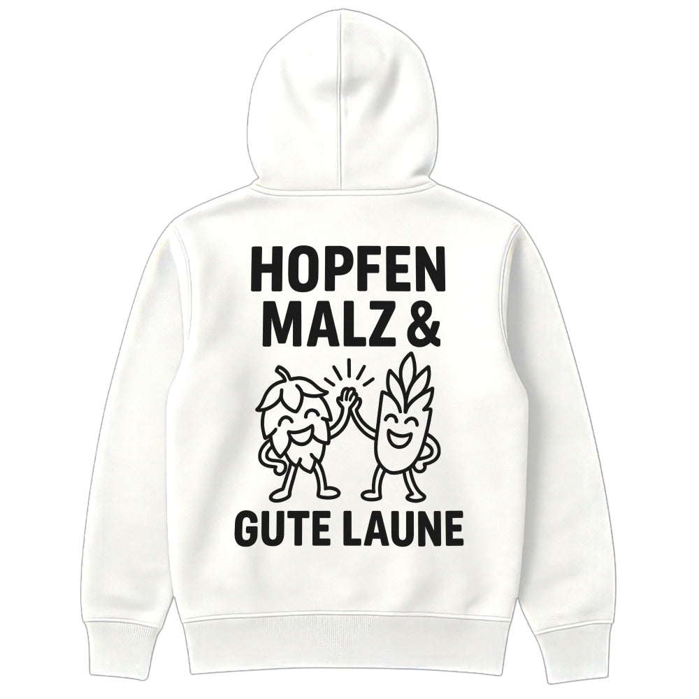 GUTE LAUNE - Oversize Zipper Hoodie
