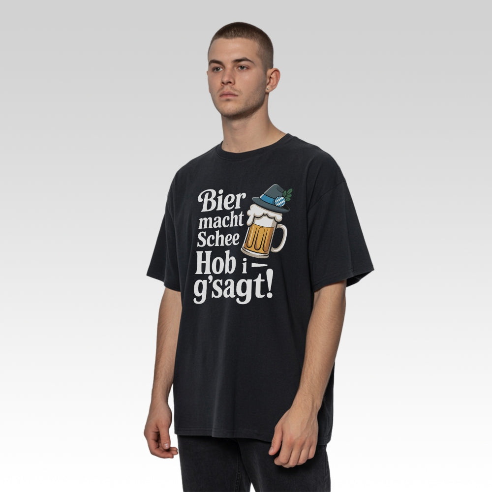 BIER MACHT SCHEE - Oversize T-Shirt