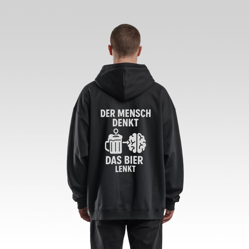 BIER LENKT - Oversize Zipper Hoodie