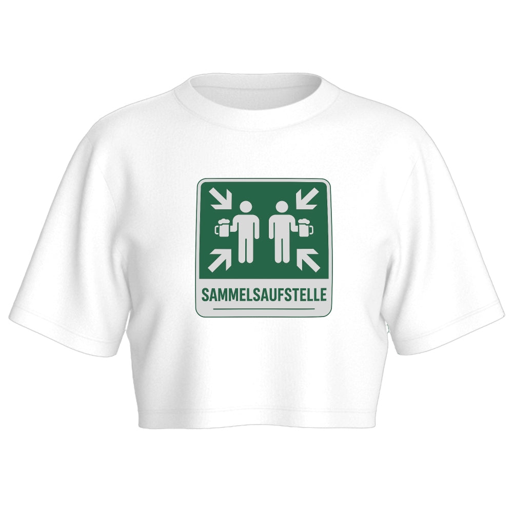 SAMMELSAUFSTELLE - Oversize Crop-Top