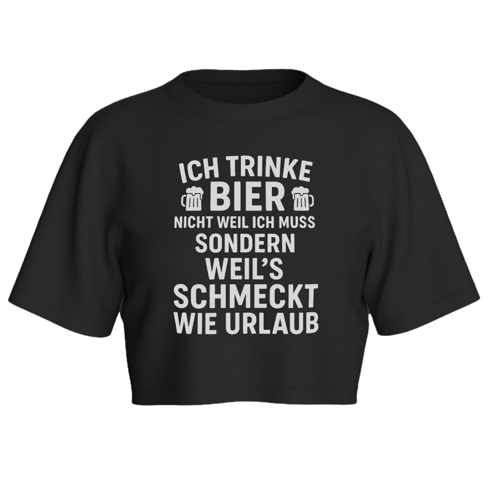 SCHMECKT WIE URLAUB - Oversize Crop-Top