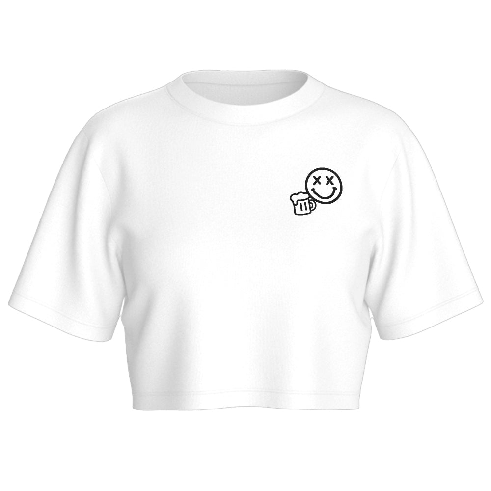 DRUNKIE BEER - Oversize Crop-Top