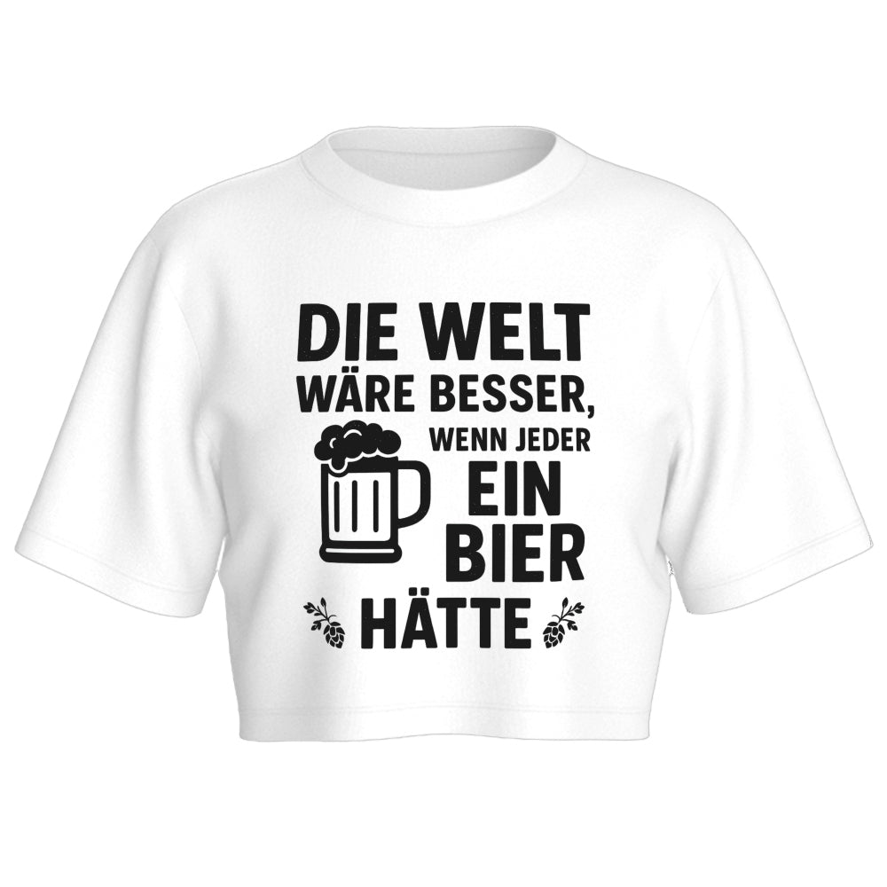 BESSERE WELT - Oversize Crop-Top
