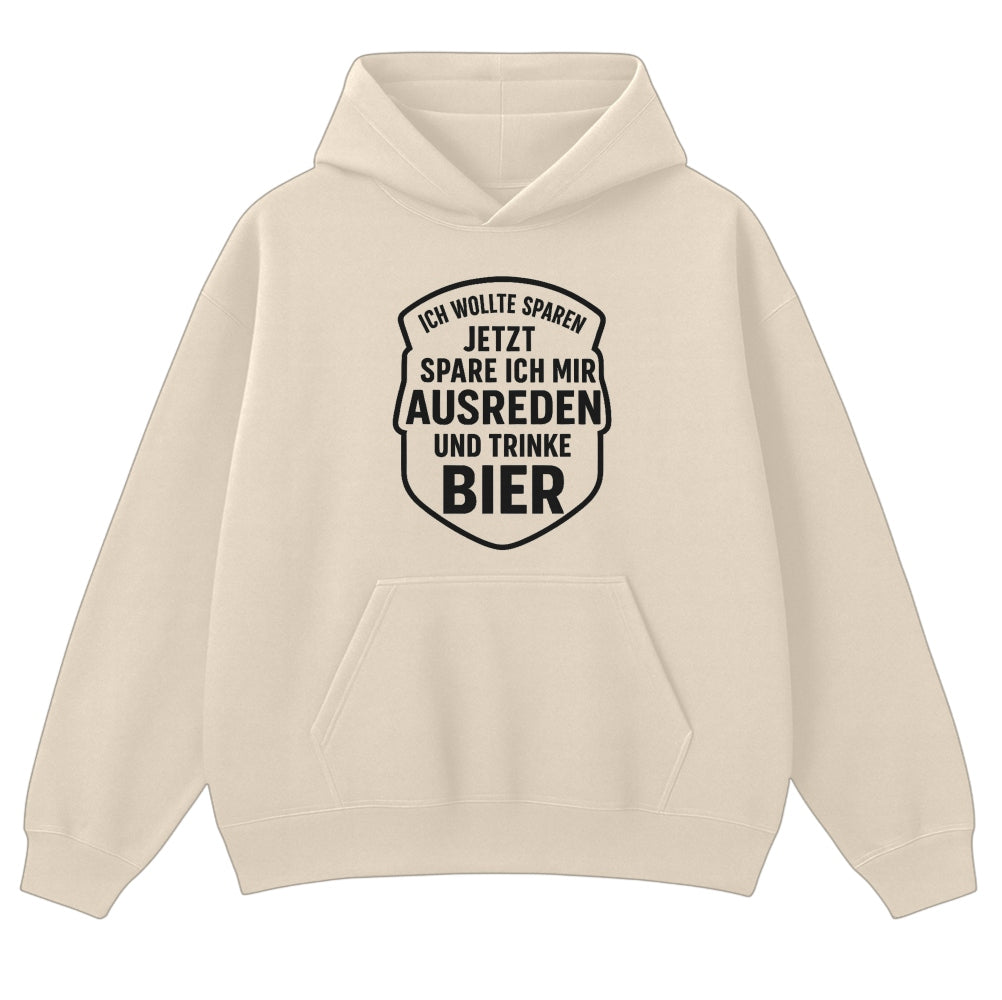 AUSREDEN SPAREN - Oversize Hoodie