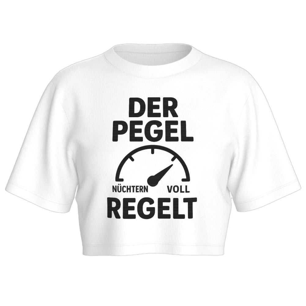 DER PEGEL REGELT - Oversize Crop-Top