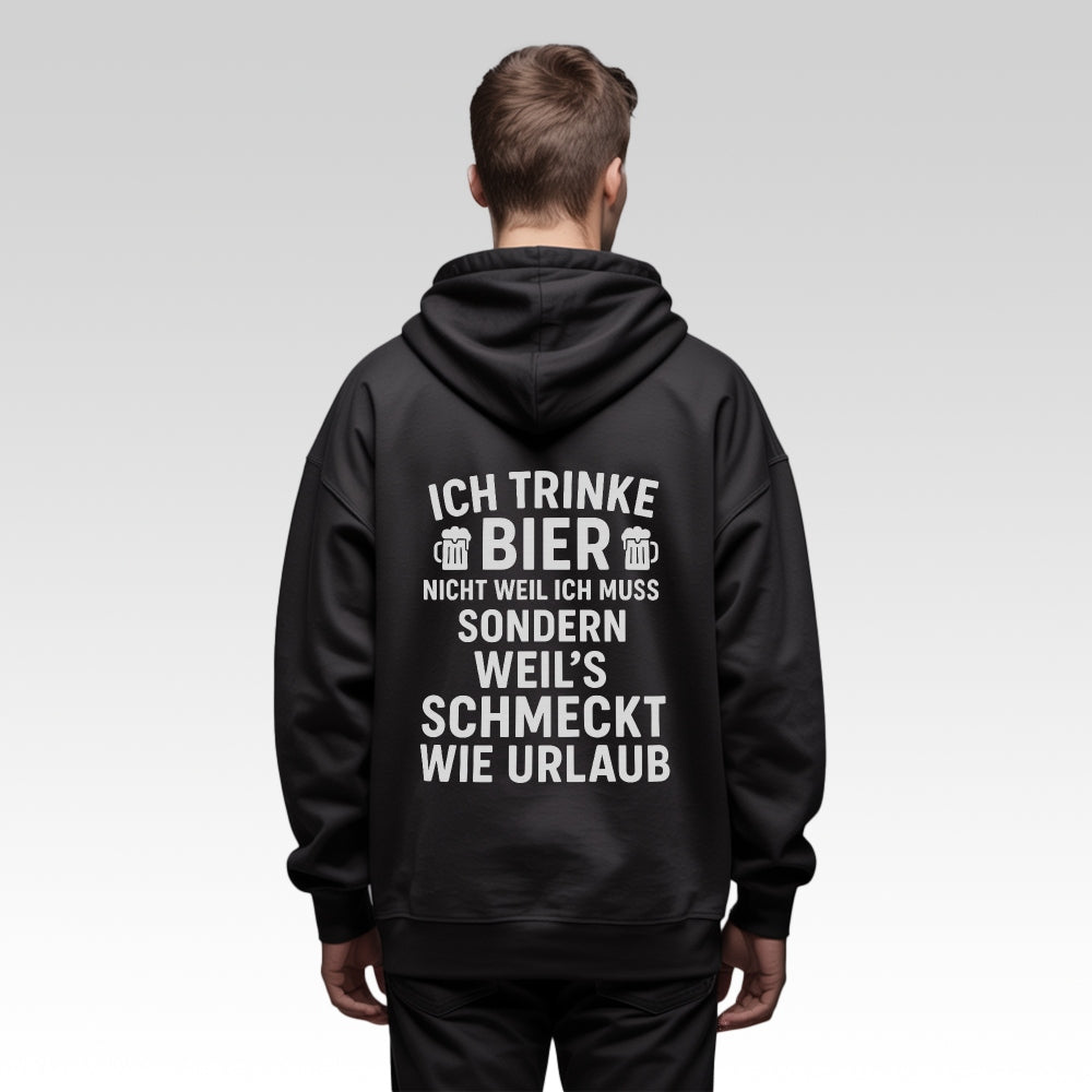 SCHMECKT WIE URLAUB - Oversize Zipper Hoodie