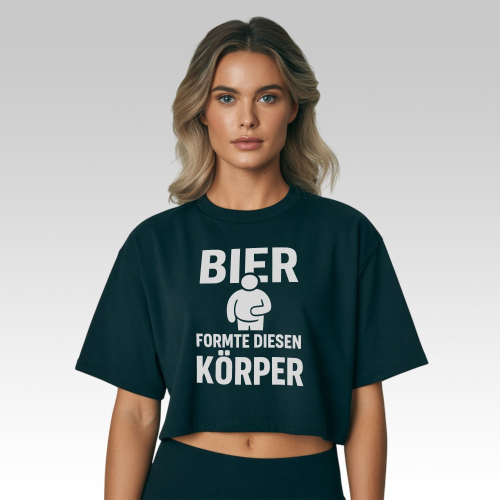 GEFORMTER KÖRPER - Oversize Crop-Top