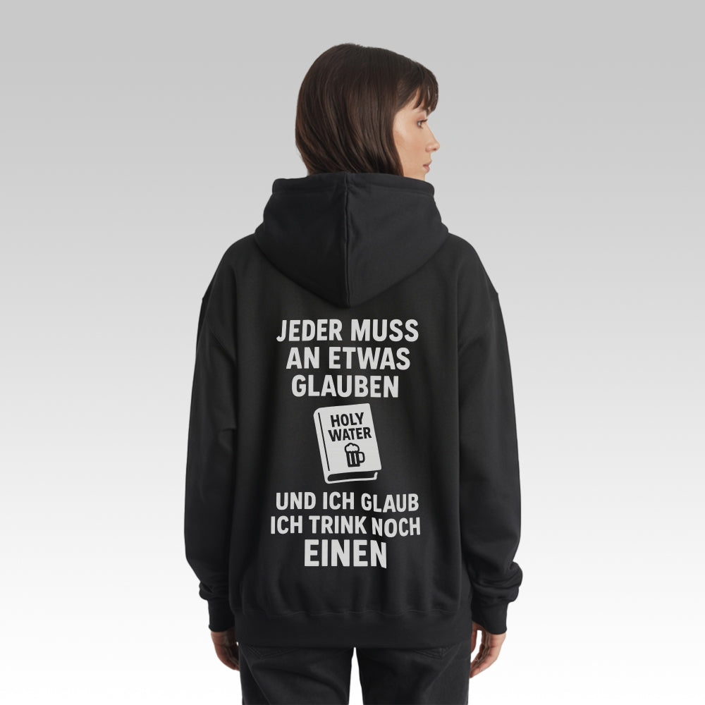 HOLY WATER - Oversize Zipper Hoodie