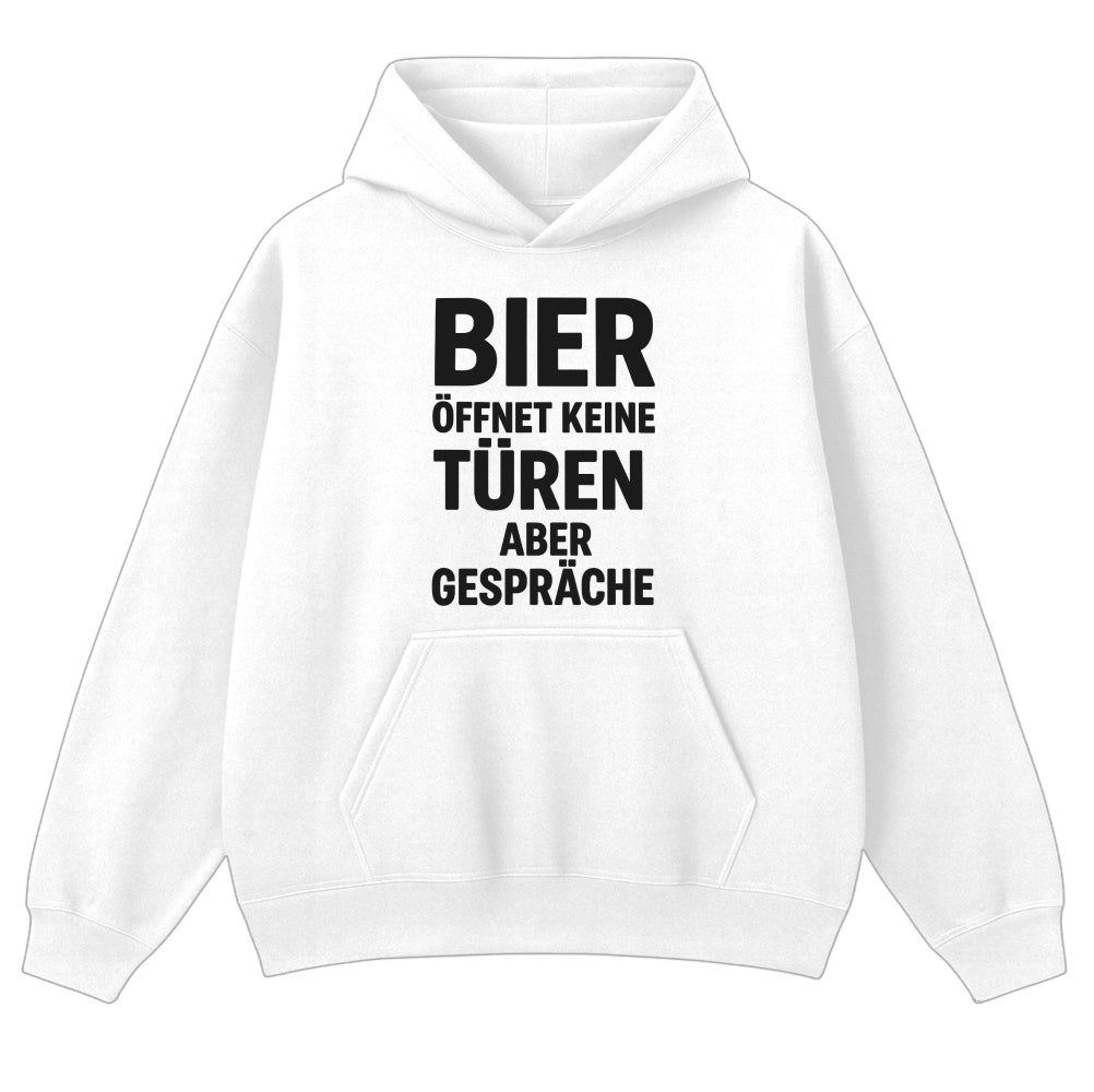 BIER ERÖFFNET GESPRÄCHE - Oversize Hoodie
