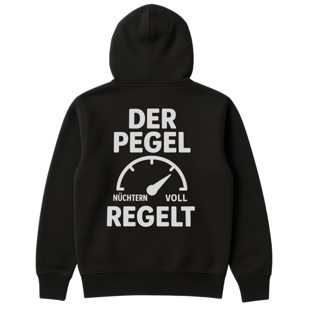 DER PEGEL REGELT - Oversize Zipper Hoodie