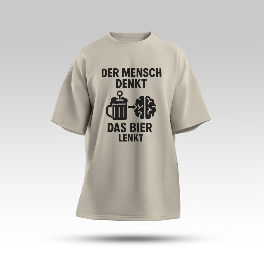 BIER LENKT - Oversize T-Shirt
