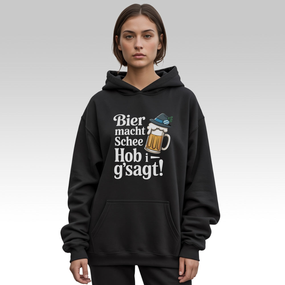 BIER MACHT SCHEE - Oversize Hoodie
