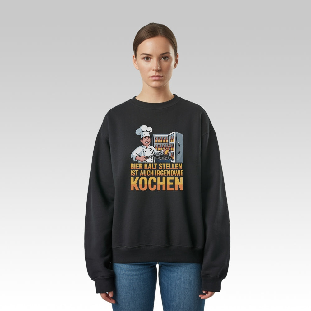 GEHOBENER KOCH - Premium Sweatshirt