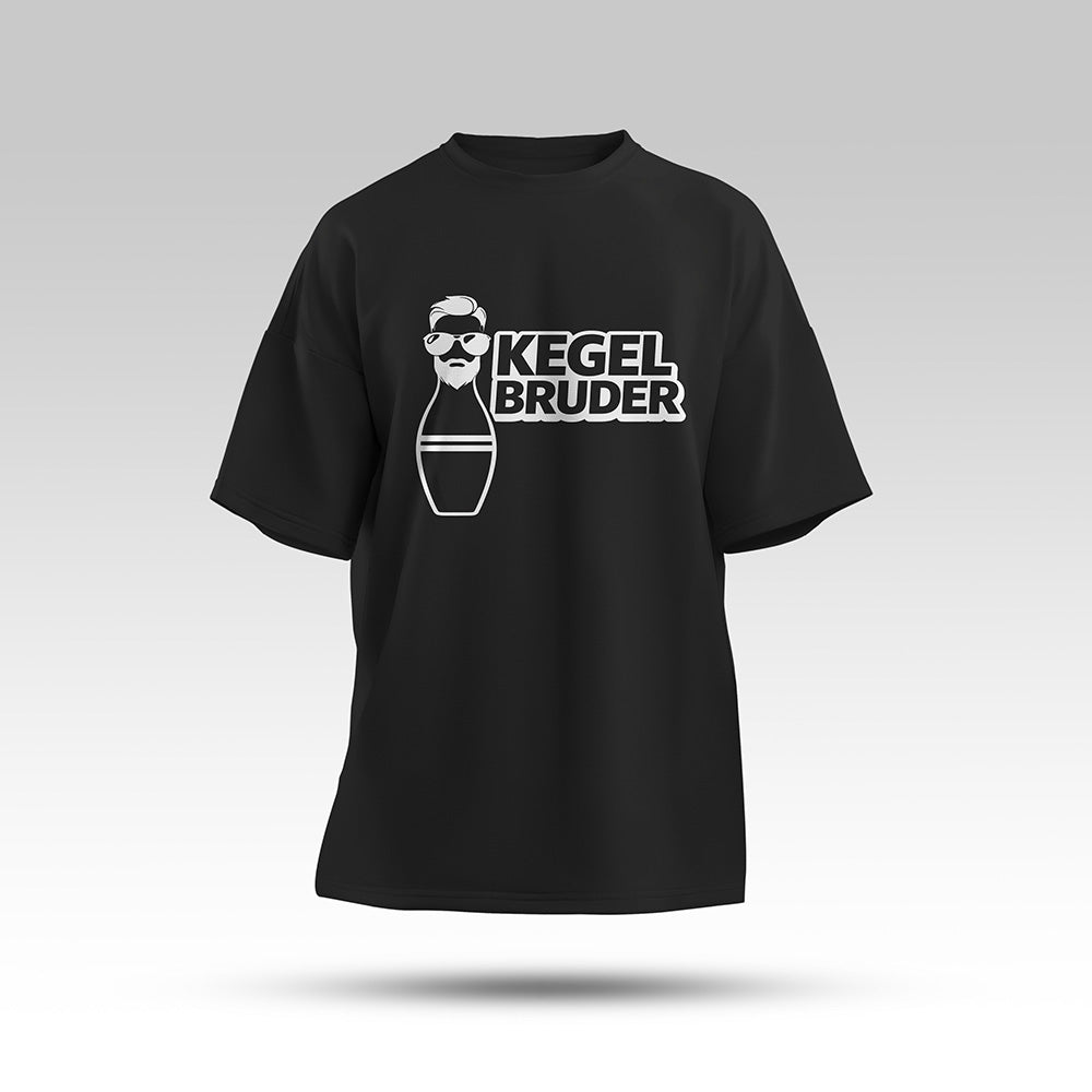 Kegelbruder Oversize Shirt Schwarz