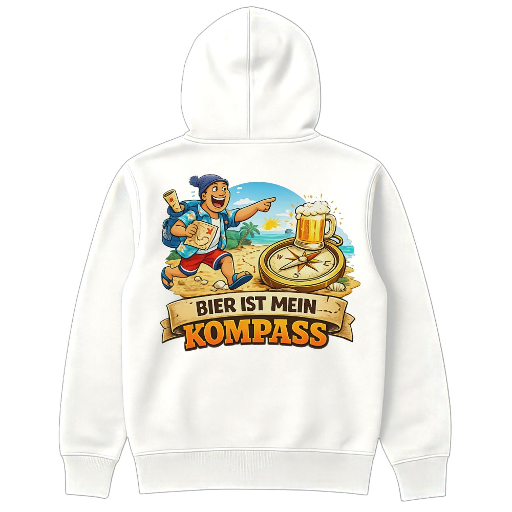Kompass Hoodie Weiß