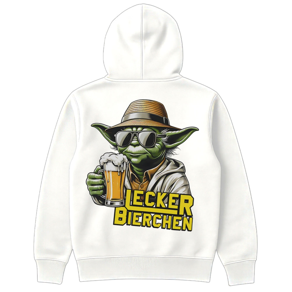 Lecker Bierchen Hoodie Weiß