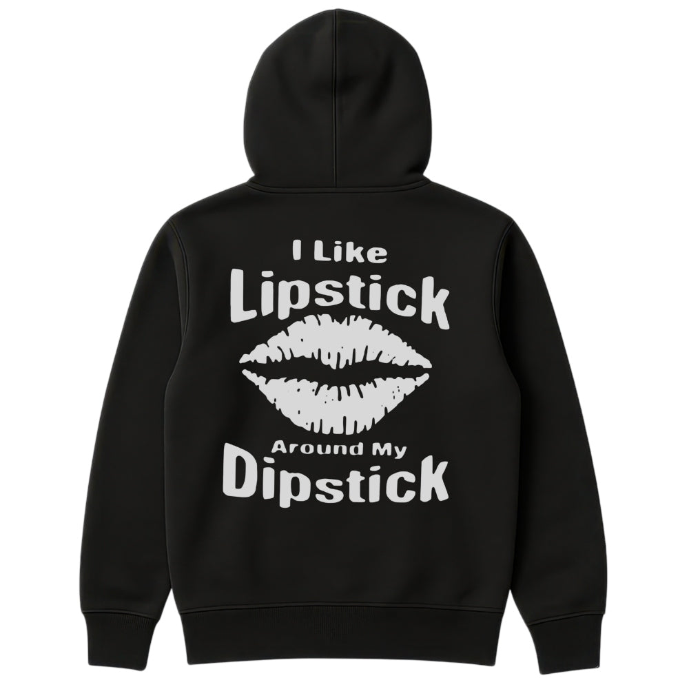 Lipstick Hoodie Schwarz