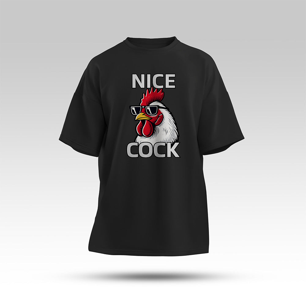 Nice Cock Oversize Shirt Schwarz