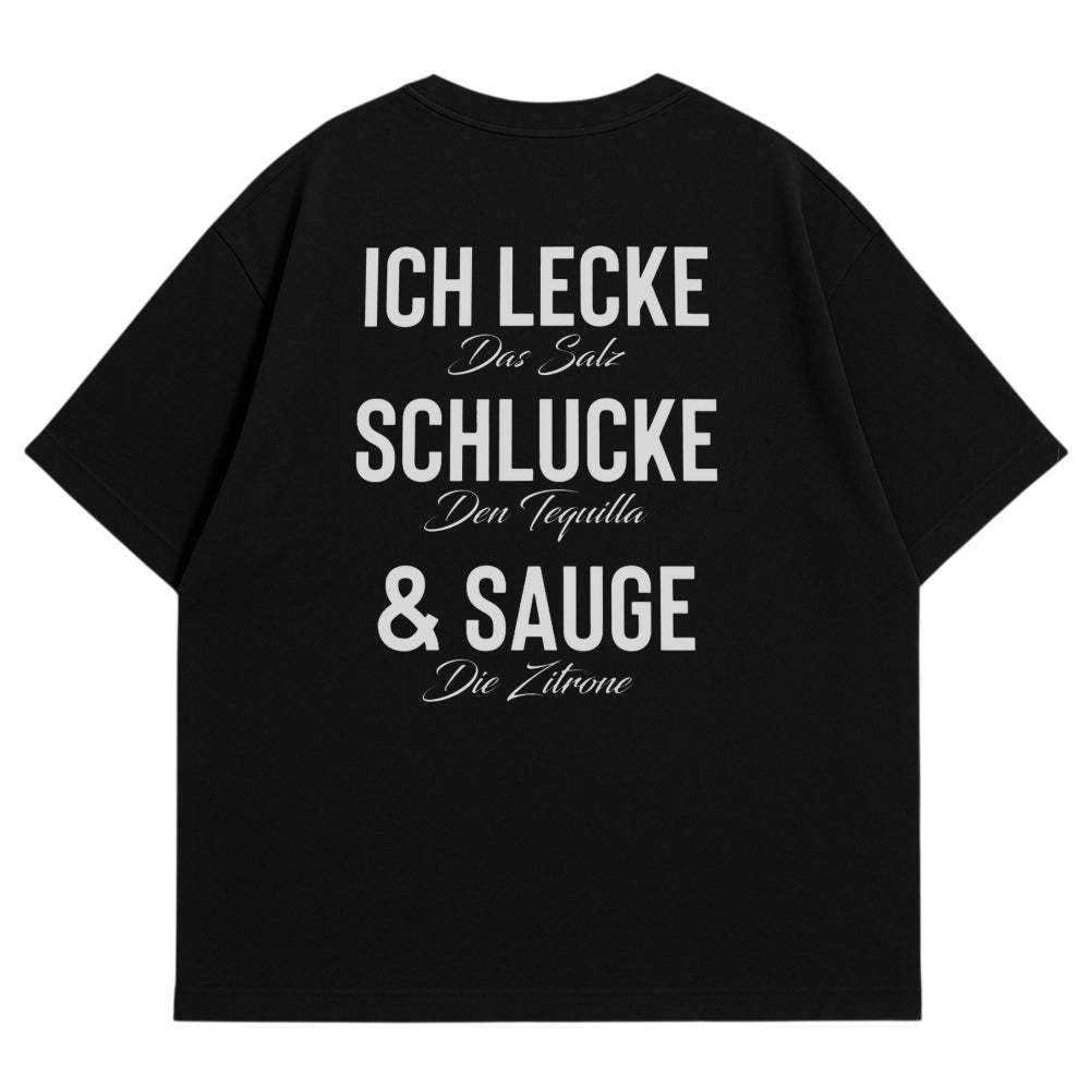 Tequila Oversize Shirt Schwarz
