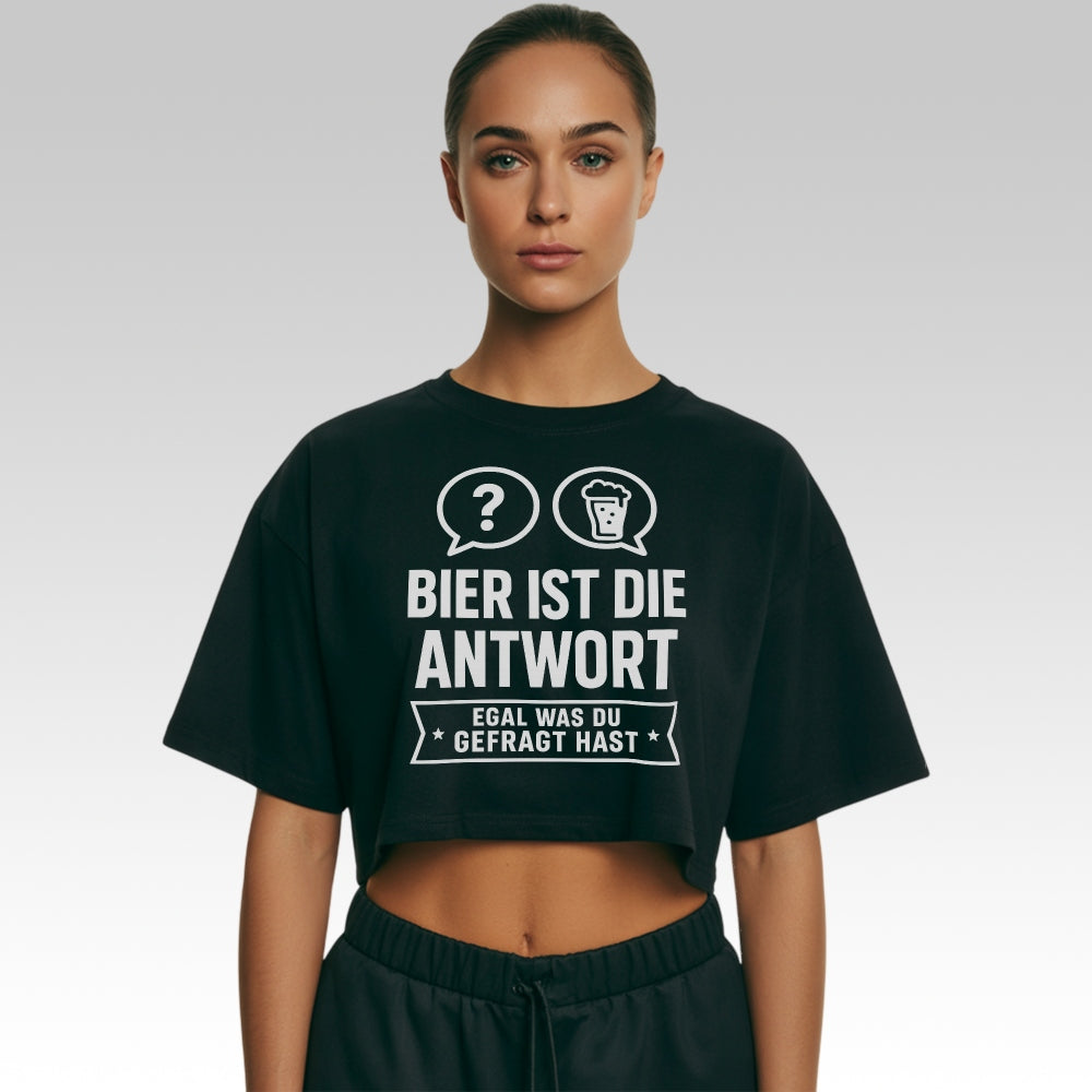 SELBE ANTWORT - Oversize Crop-Top