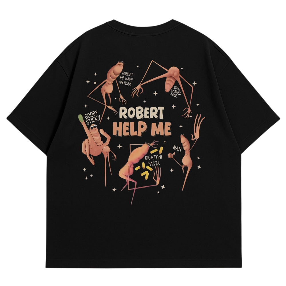 Worm Core Oversize Shirt Schwarz